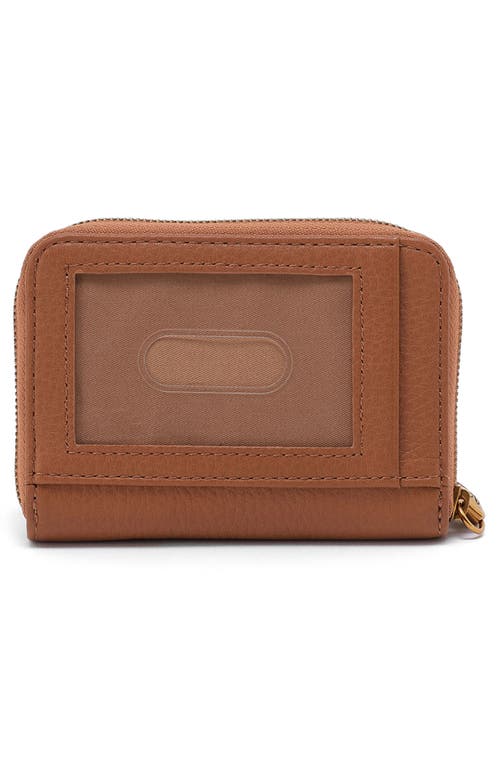 Hobo Hart Leather Card Case In Warm Honey
