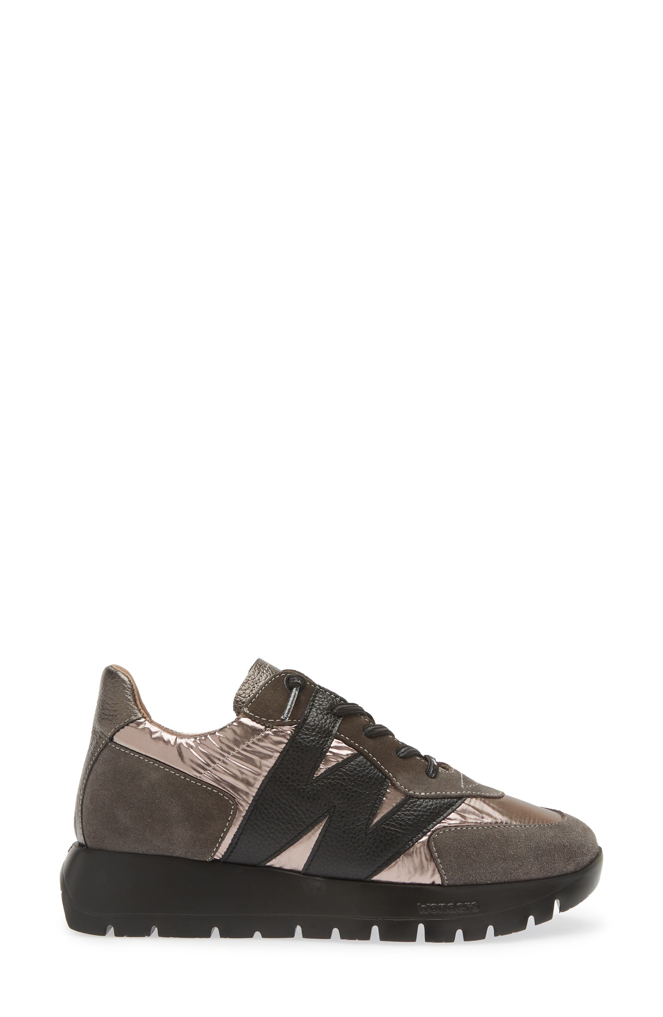 Wonders Oslo Sneaker, Alternate, color, Grey Black Lead Combo
