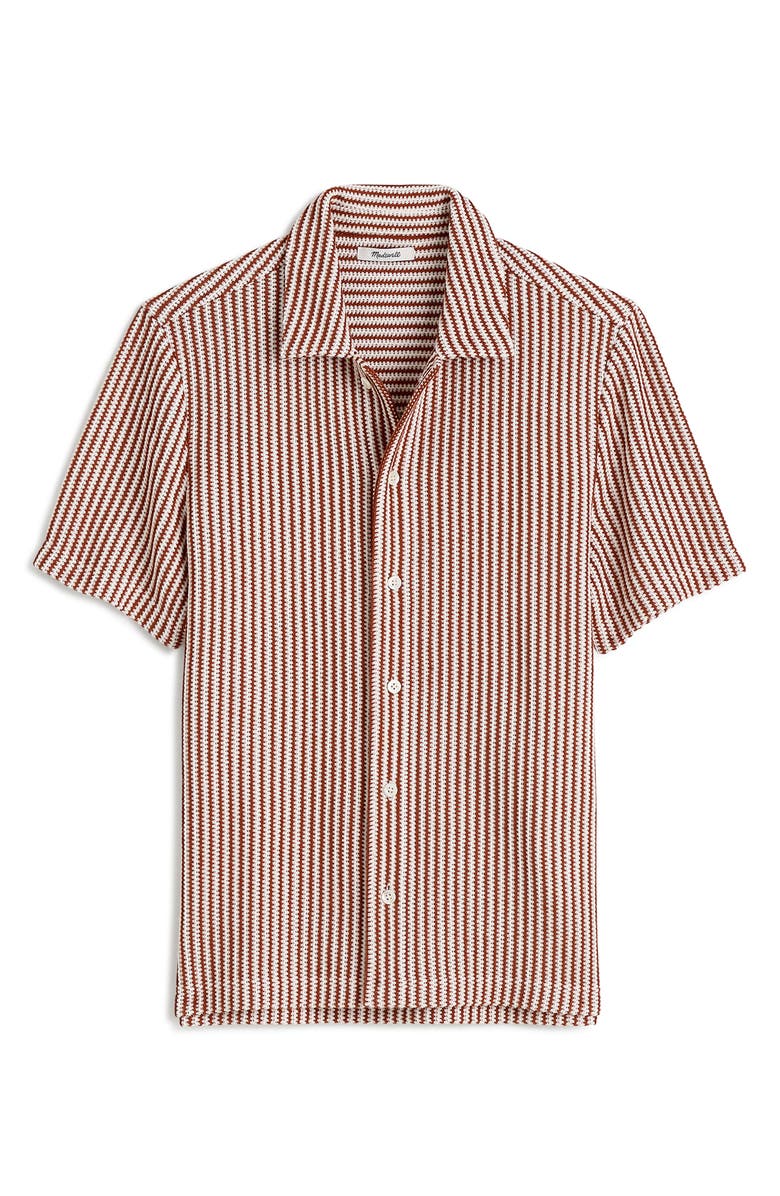Madewell Textured Knit Camp Shirt, Alternate, color, 