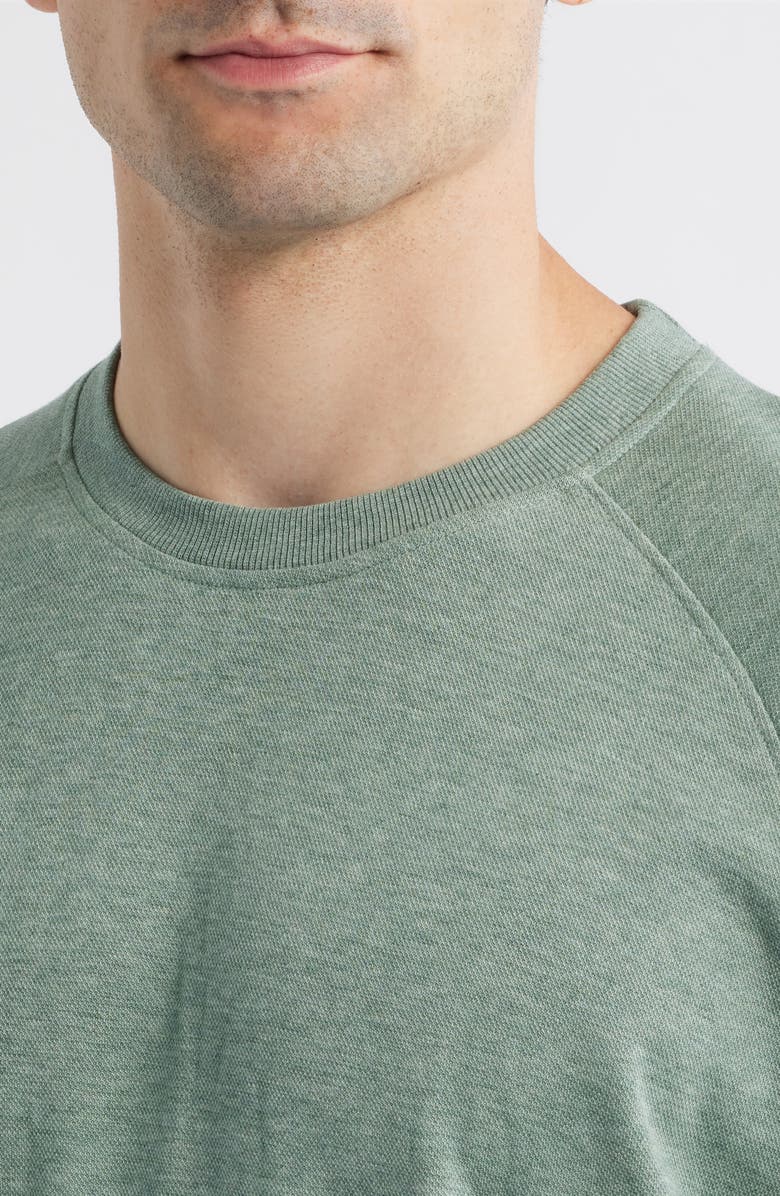 Peter Millar Crown Comfort Piqué Sweatshirt, Alternate, color, Basil