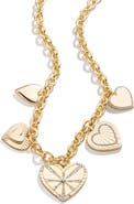 BaubleBar Emerson Heart Station Necklace