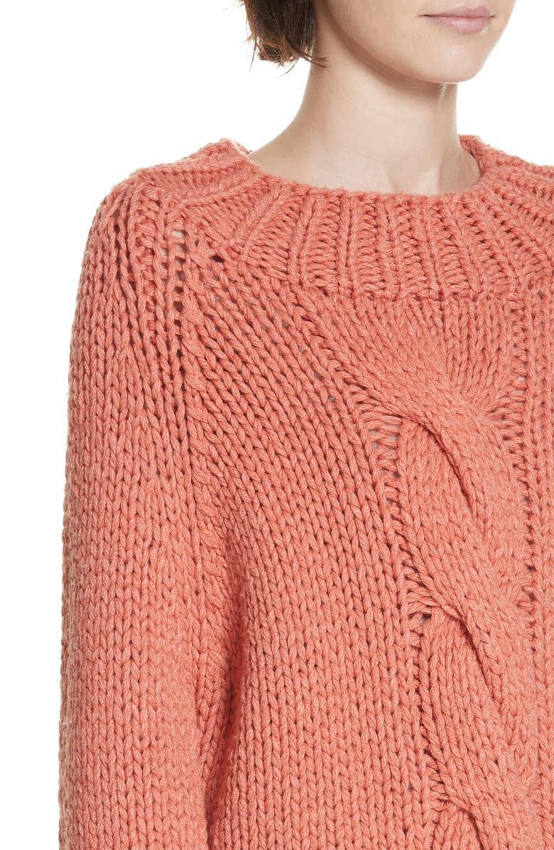 Brochu Walker Gia Hand Knit Wool Cashmere Blend Sweater, Alternate, color, 
