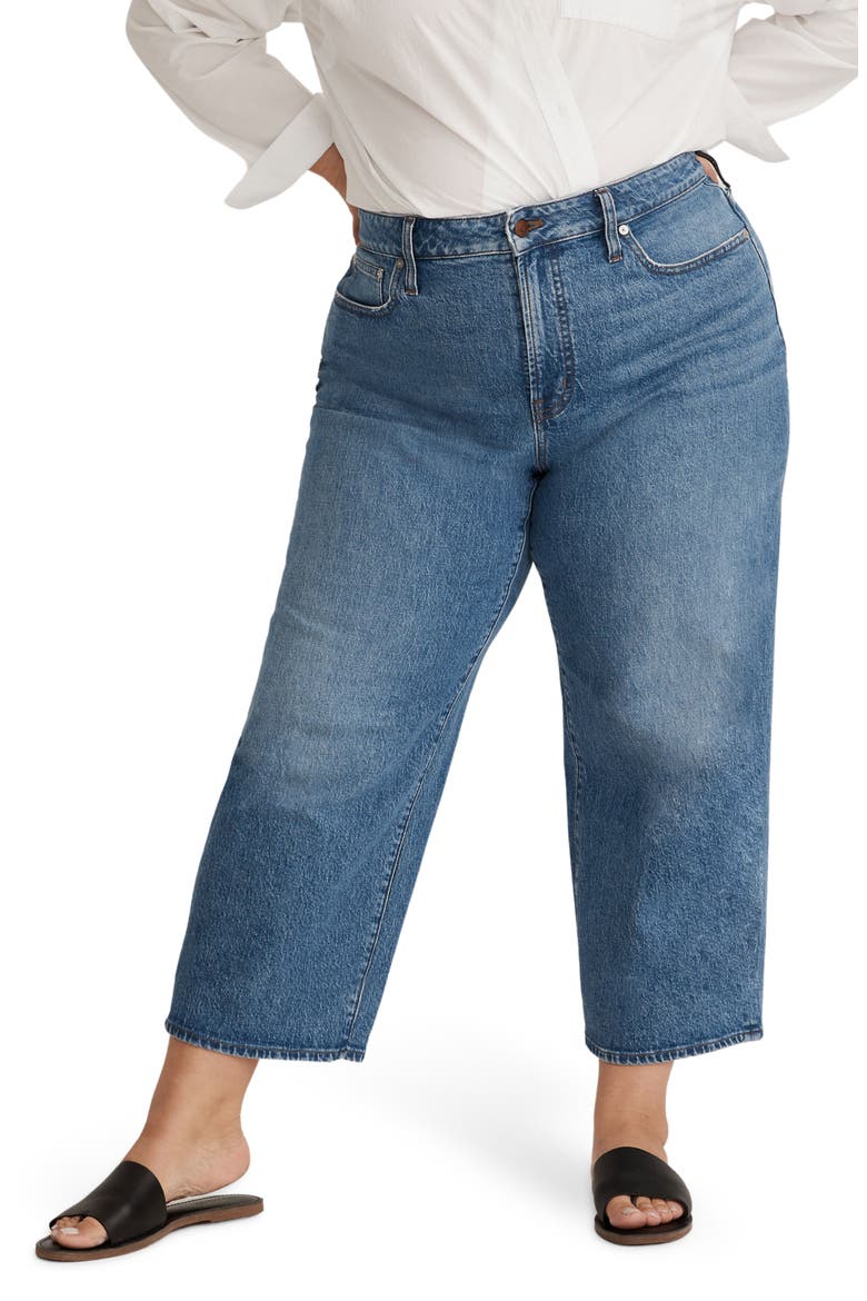 Perfect Vintage Crop Wide Leg Jeans, Main, color, CRESSLOW WASH
