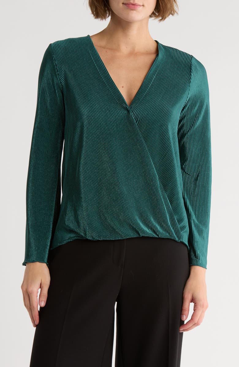 CHENAULT Long Sleeve Bodre Top, Main, color, Hunter