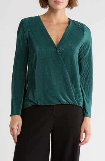 CHENAULT Long Sleeve Bodre Top