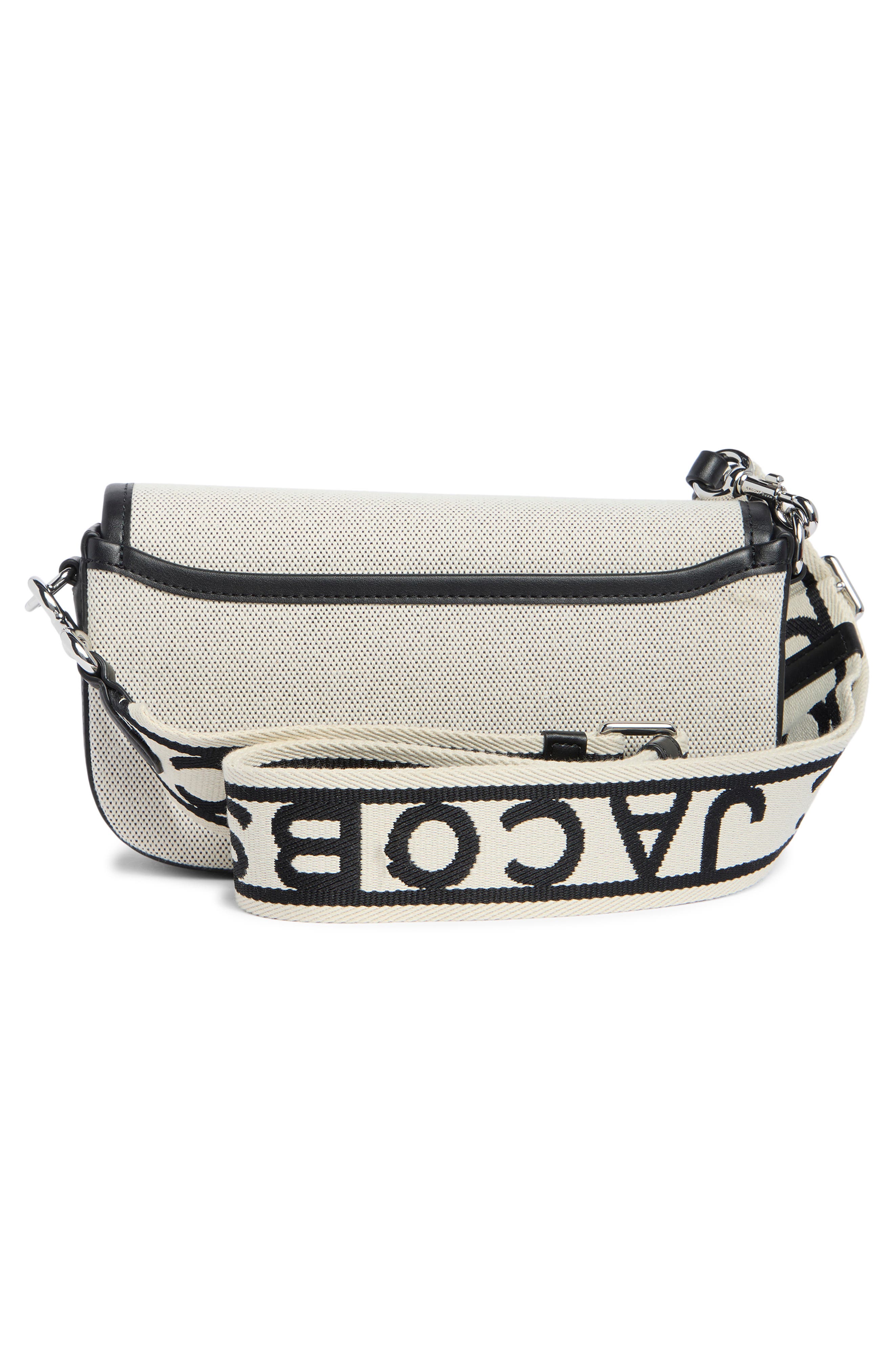 Marc Jacobs Signet Turnlock Canvas Crossbody Bag, Alternate, color, Beige Multi