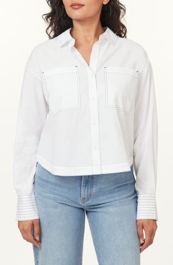 Scotch & Soda Cotton Button-up Shirt In White