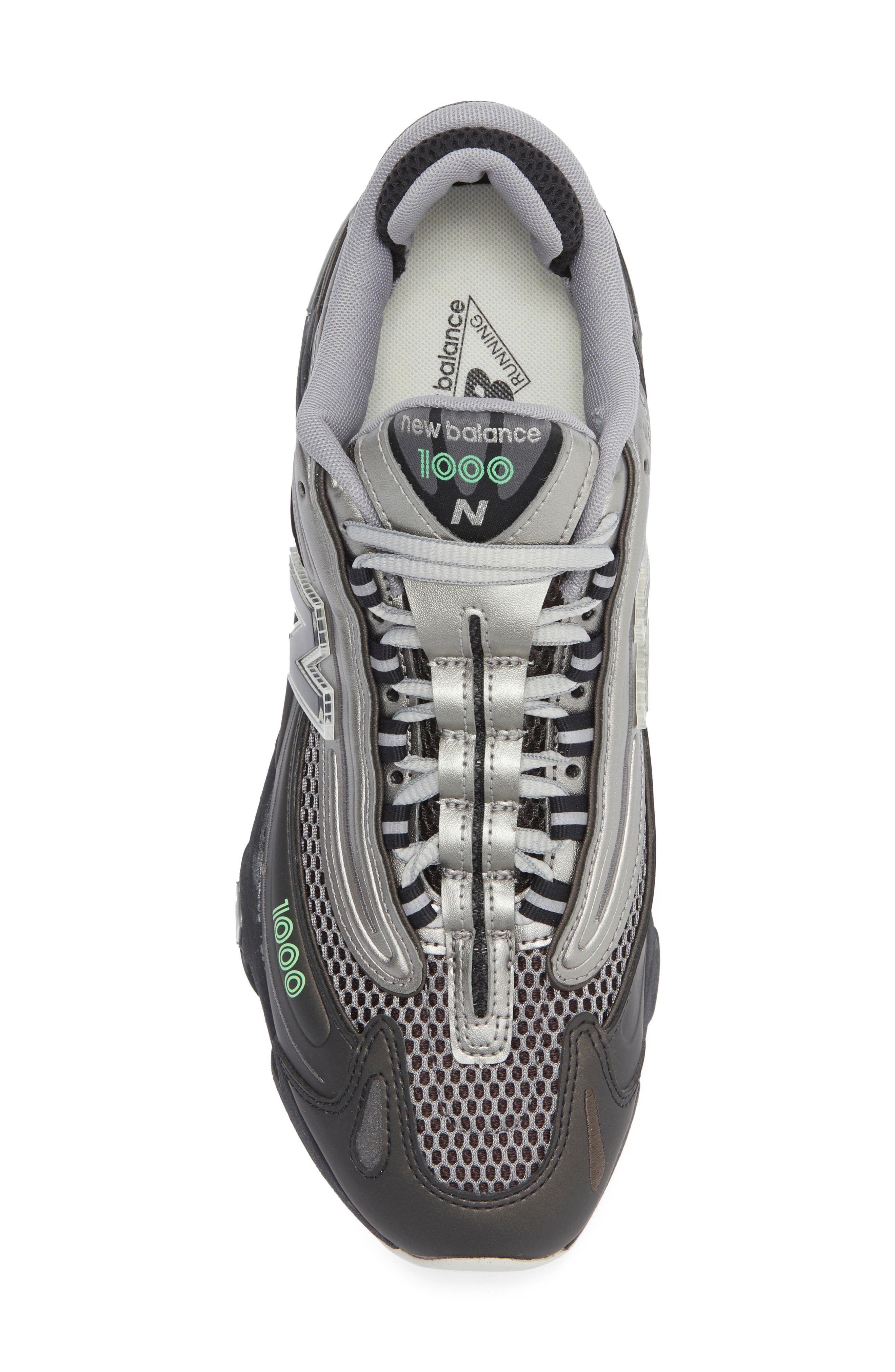 New Balance 1000 Sneaker, Alternate, color, Black/ Dark Silver Metallic