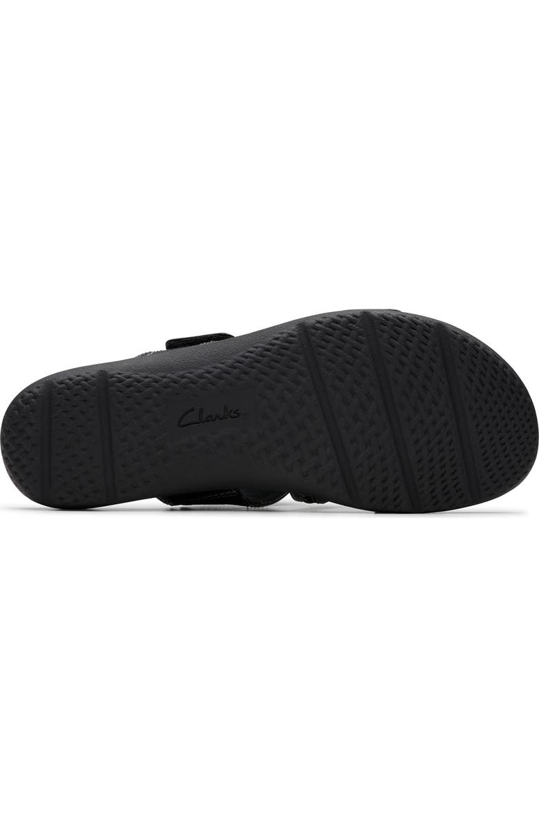 Clarks<sup>®</sup> Elizabella Ave Slide Sandal, Alternate, color, Black Leather