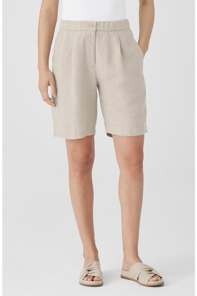 Organic Linen Shorts, Main, color, UNNAT