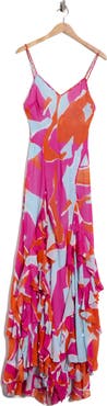 DVF Stella Ruffle Maxi Dress