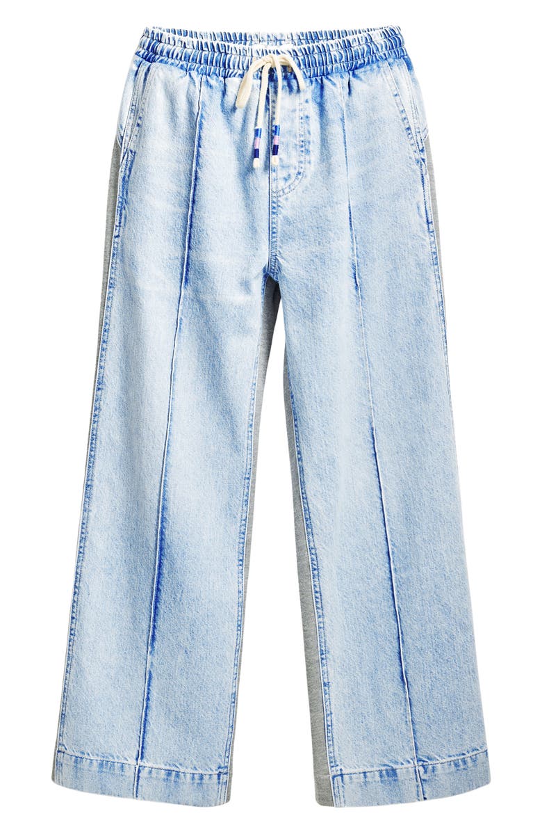 Desigual Drawstring Straigh Leg Jeans, Alternate, color, Medium Blue