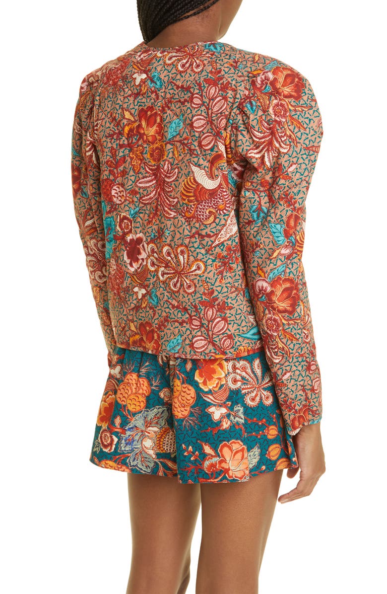 Ulla Johnson Esti Print Quilted Cotton Jacket, Alternate, color, 