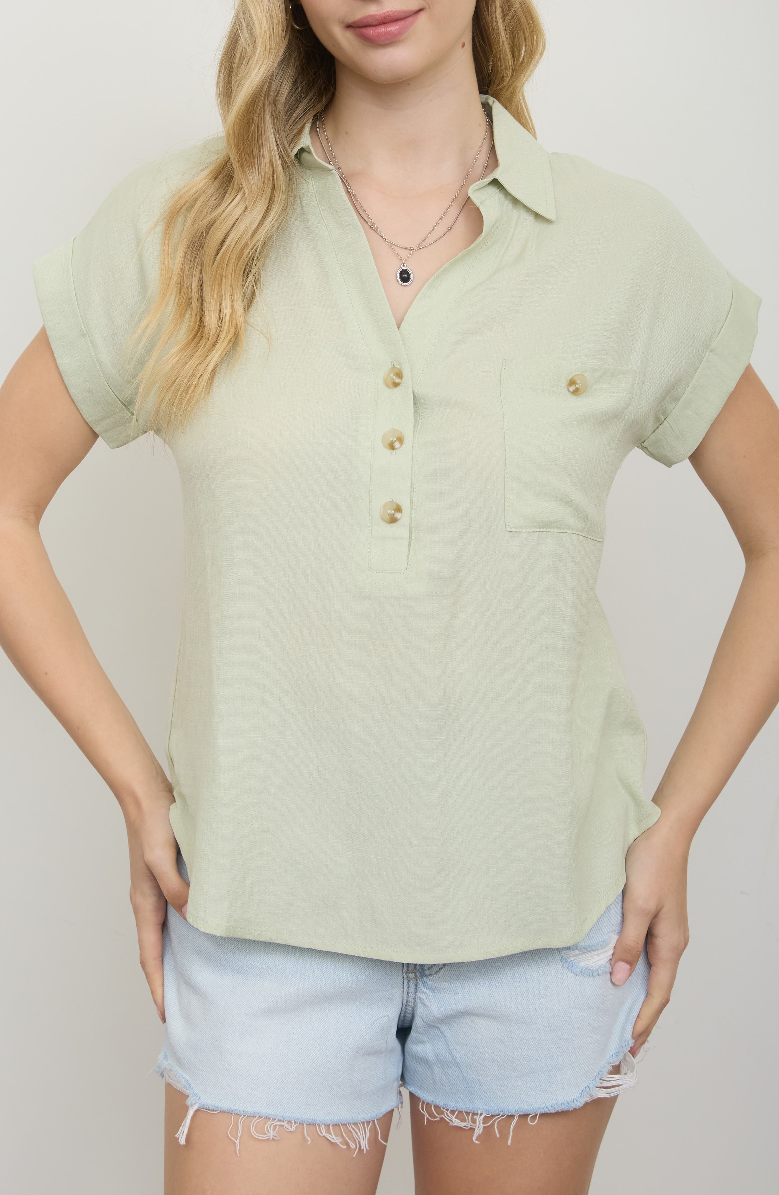 Half Button Shirt - image 5