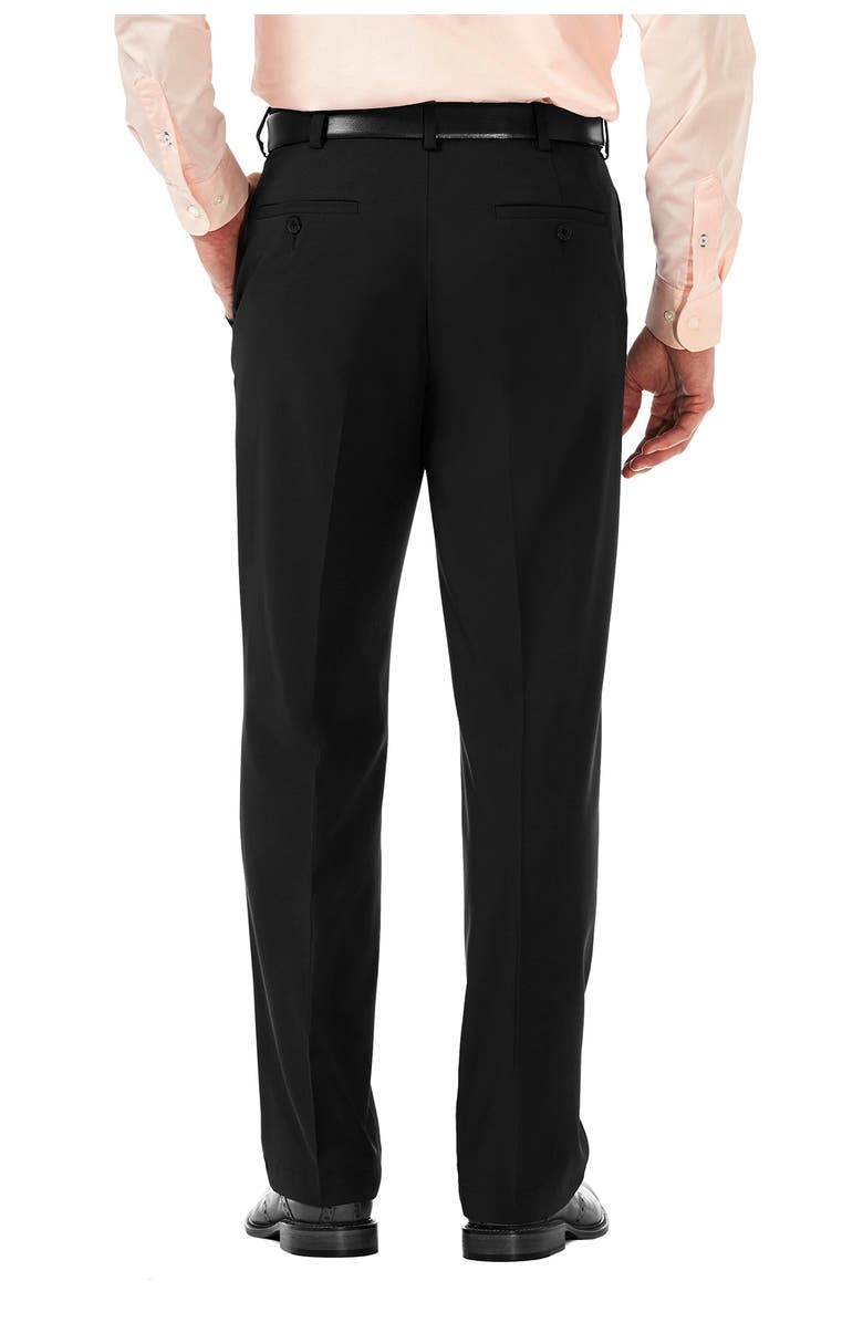 HAGGAR Cool 18<sup>®</sup> PRO Classic Fit Flat Front Pant, Alternate, color, Black