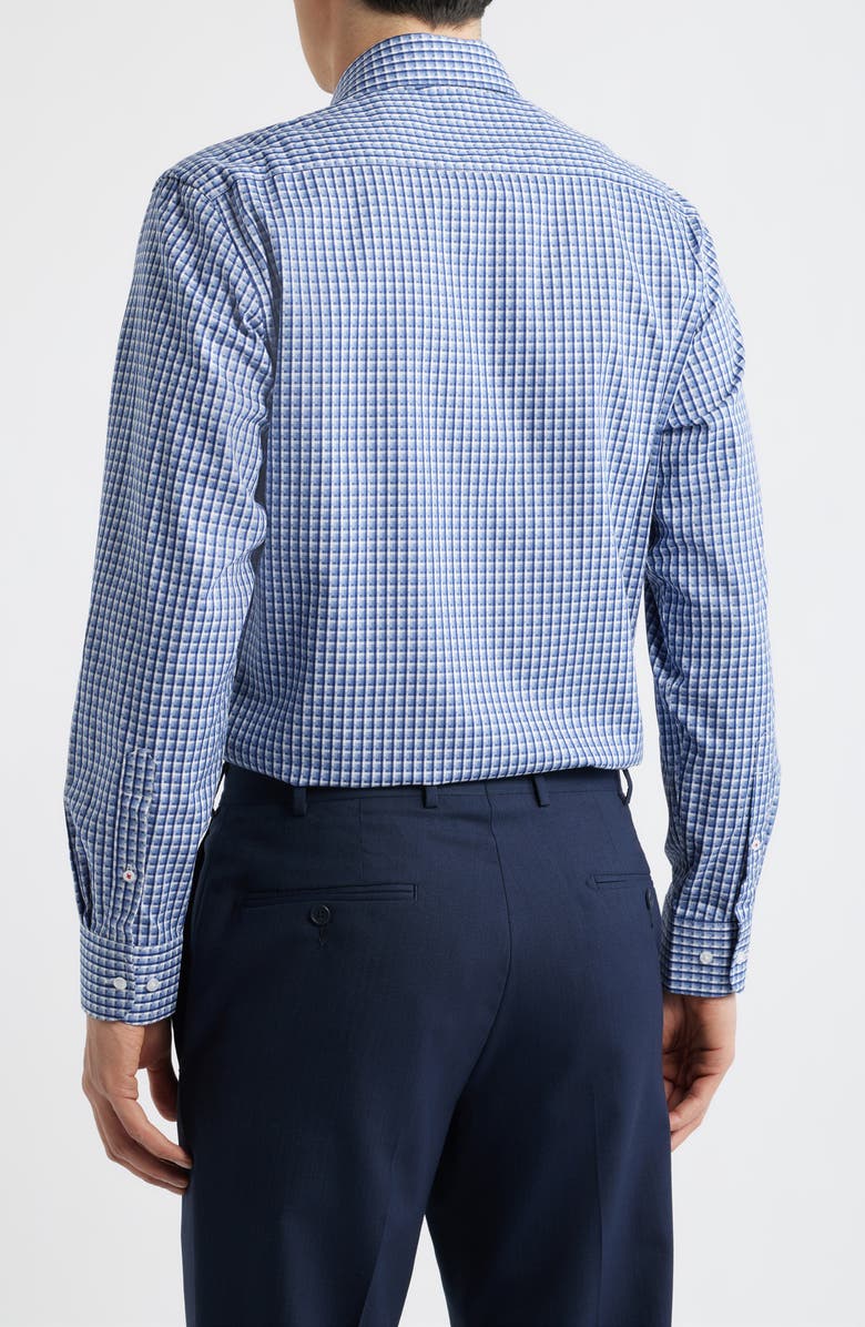 DANIEL HECHTER Trim Fit Check Cotton Dress Shirt, Alternate, color, 