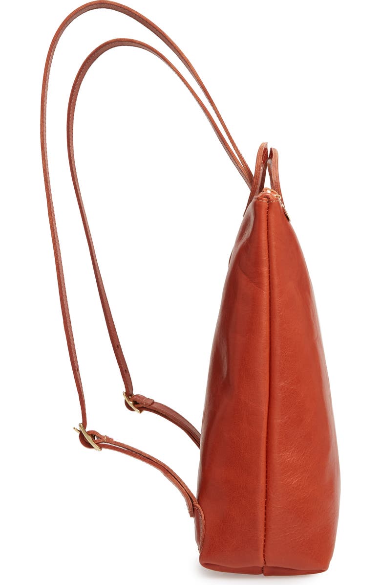 Clare V. Marcelle Leather Backpack, Alternate, color,
