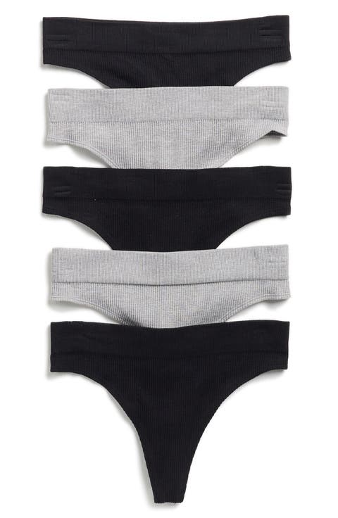 Tracey Assorted 5-Pack Thongs