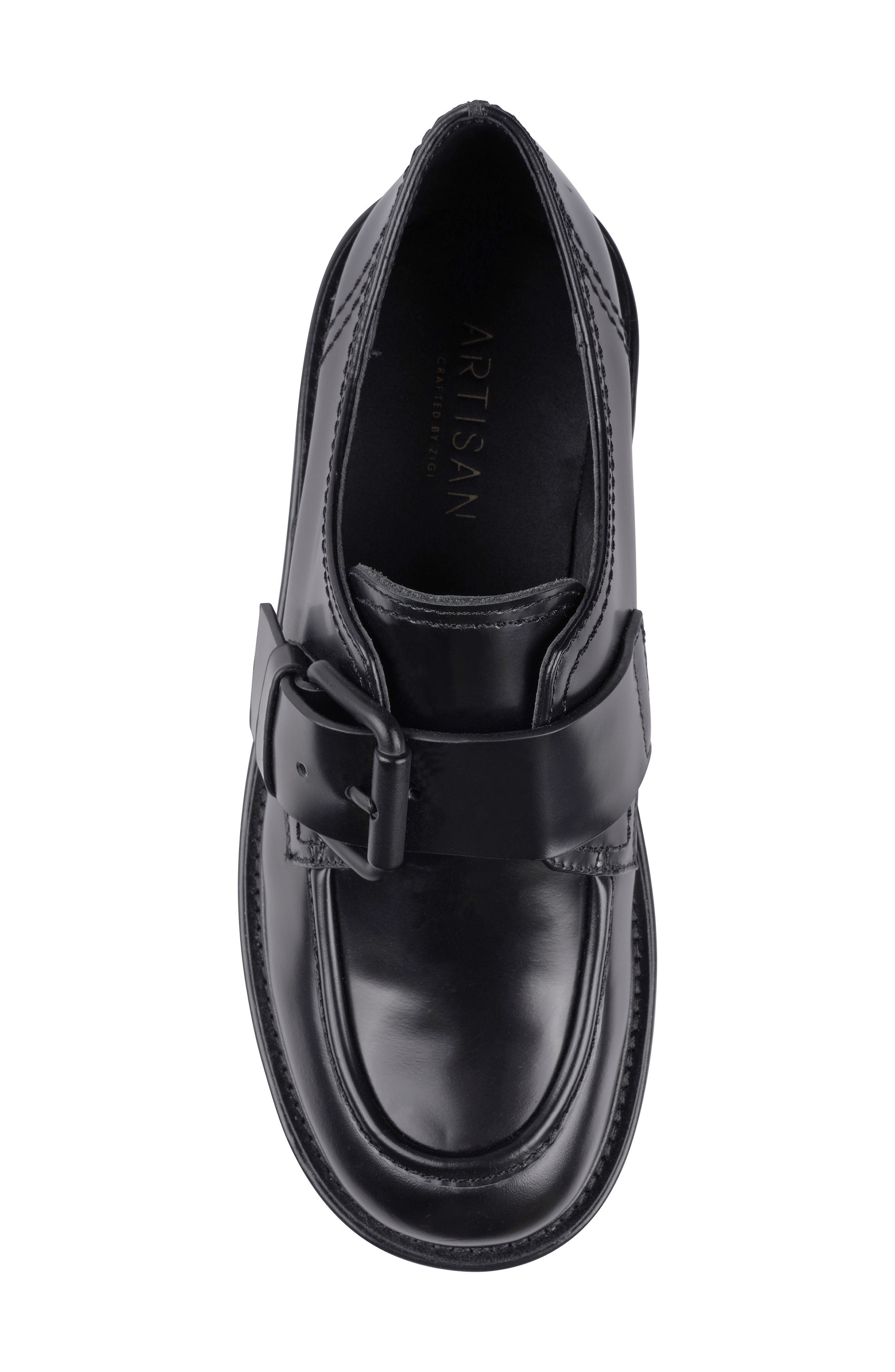 Artisan Crafted By Zigi Fabby Platform Derby, Alternate, color, Black Leather