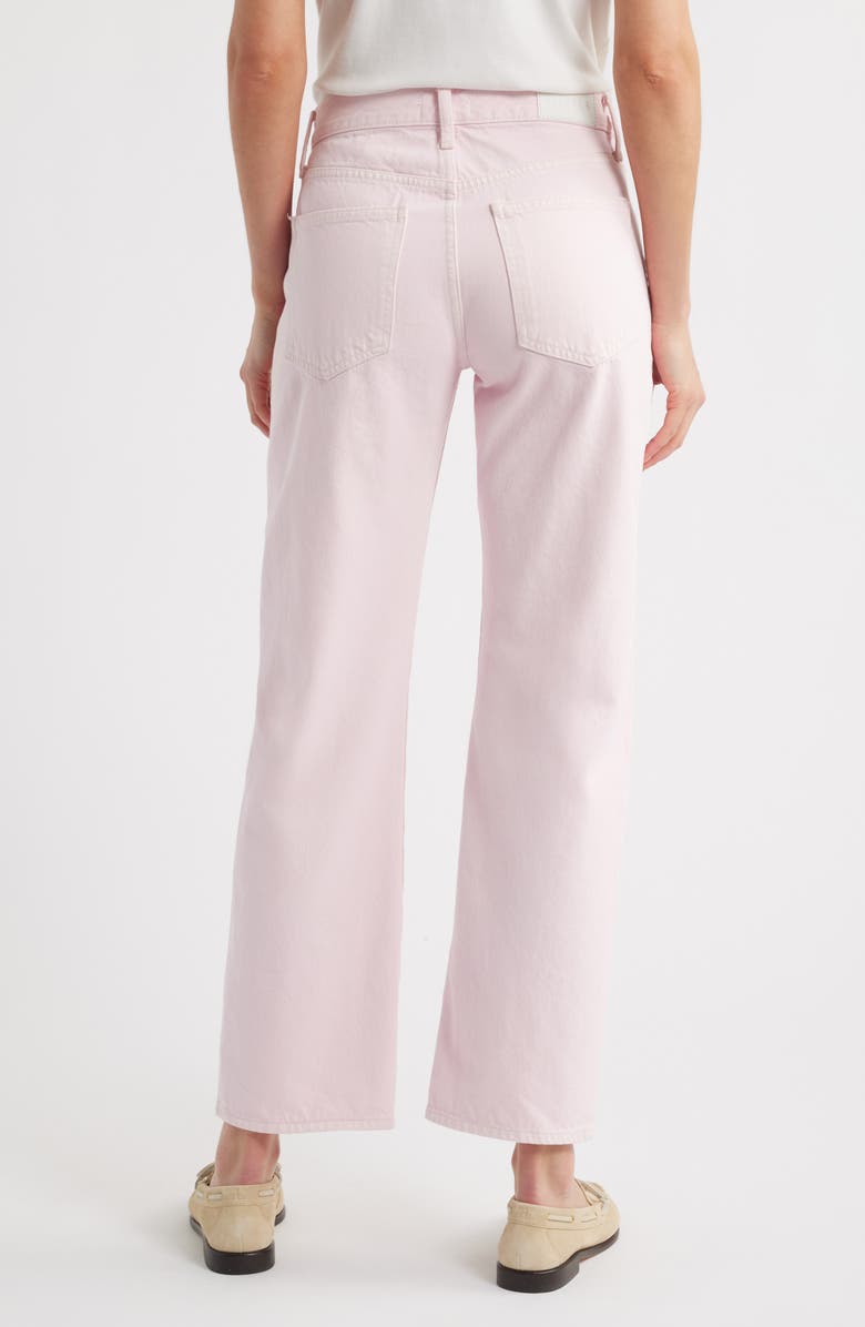 Pistola Lexi Mid Rise Bowed Straight Leg Jeans, Alternate, color, Blush