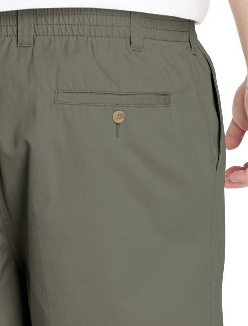 Harbor Bay By Dxl Big & Tall Elastic-waist Shorts In Olive