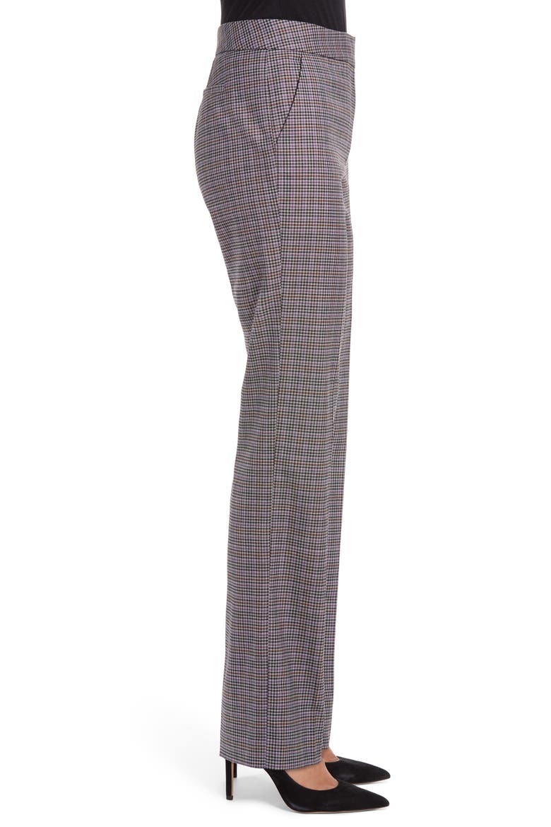 Check Ankle Stovepipe Pants, Alternate, color, PURPLE MULTI CROSBY CHECK