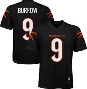 Outerstuff Youth Joe Burrow Black Cincinnati Bengals Replica Player Jersey