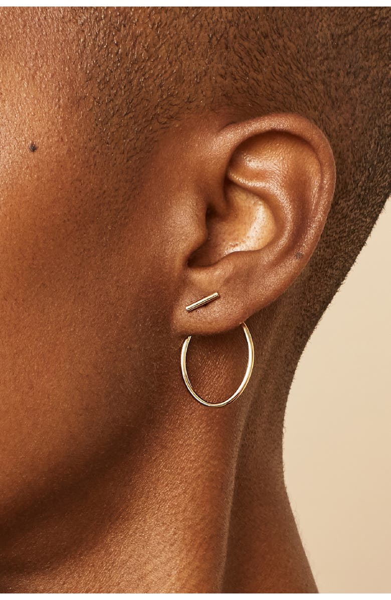 Oradina 14K Yellow Gold Roundabout Ear Jackets, Alternate, color, Yellow Gold