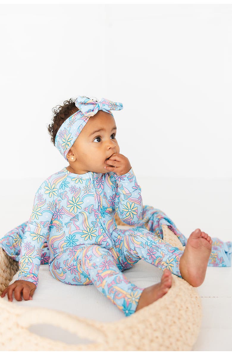 Charlie Lou Baby<sup>®</sup> Groovy Fall After All Double Zipper Convertible Romper, Alternate, color, Blue