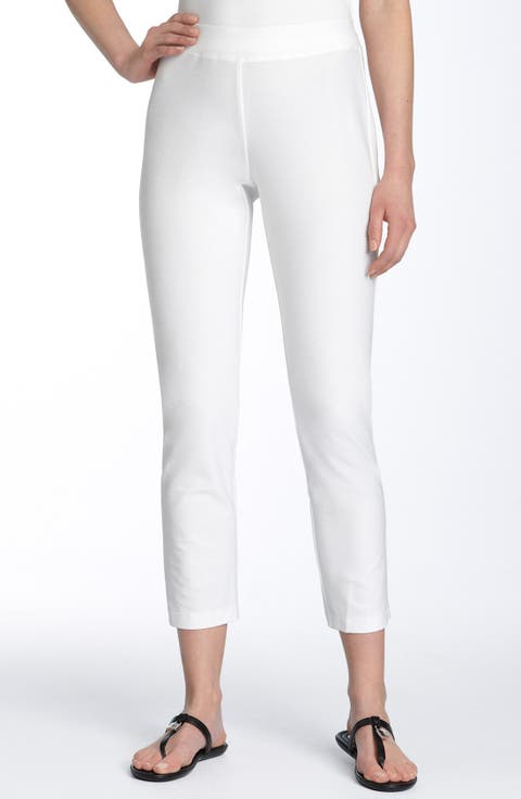 Crepe Ankle Pants (Plus Size)