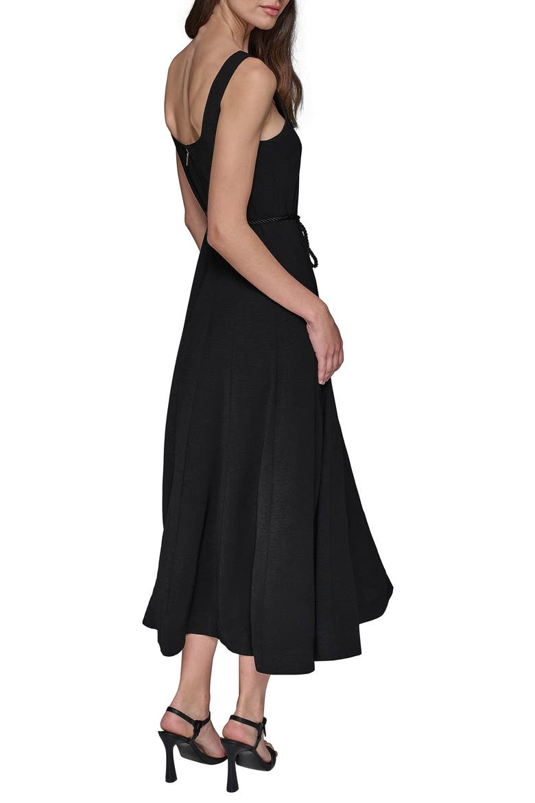 Aero Wash Square Neck Dress, Alternate, color, BLACK