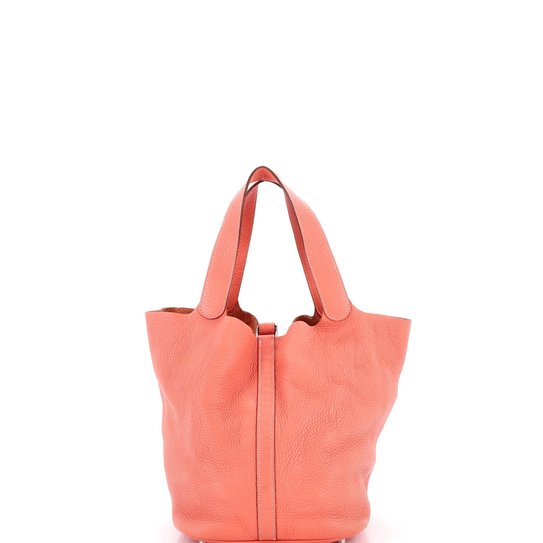 Pre-Owned Hermes Picotin Lock Bag Clemence GM, Alternate, color, Crevette