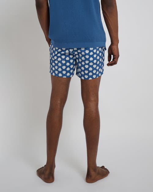Onia Charles 4 Swim Trunk In Dark Blue Multi