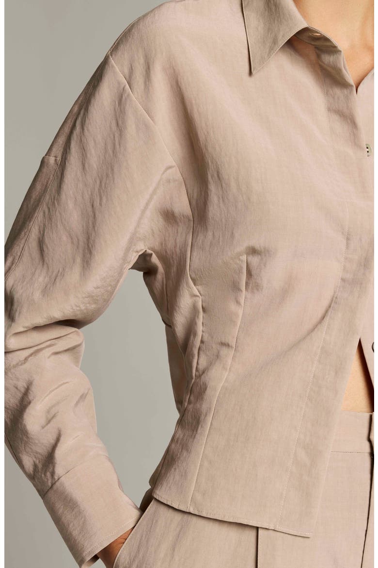 Blouson Crop Jacket, Alternate, color, DRIED BLOSSOM