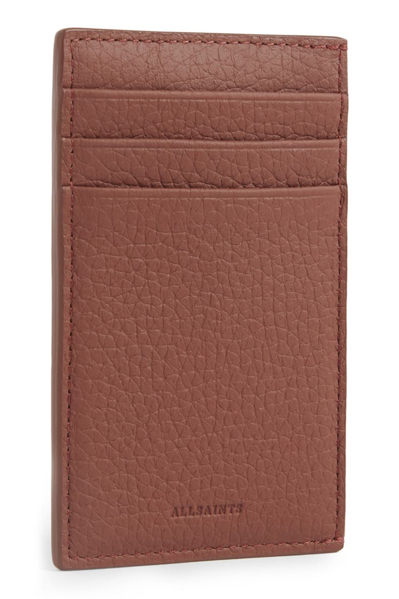 Anabel Leather Card Case, Alternate, color, CHERRY