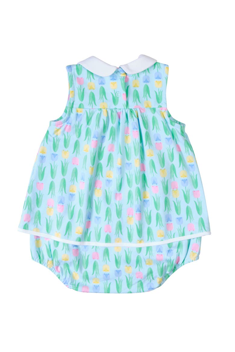 Printed Knit Tulip Romper, Alternate, color, Multi