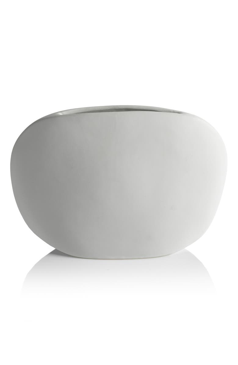 Zodax Kornati Abstract Ceramic Vase, Alternate, color, White