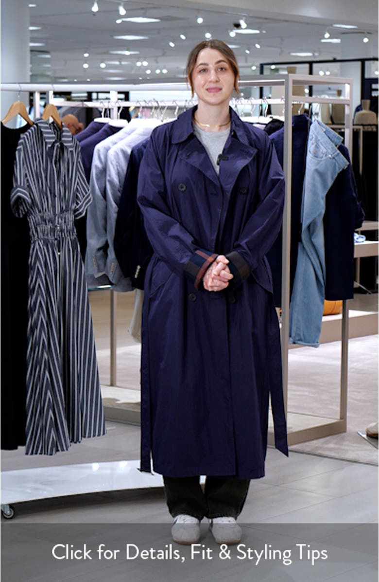 Longline Rain Trench Coat, sales video thumbnail