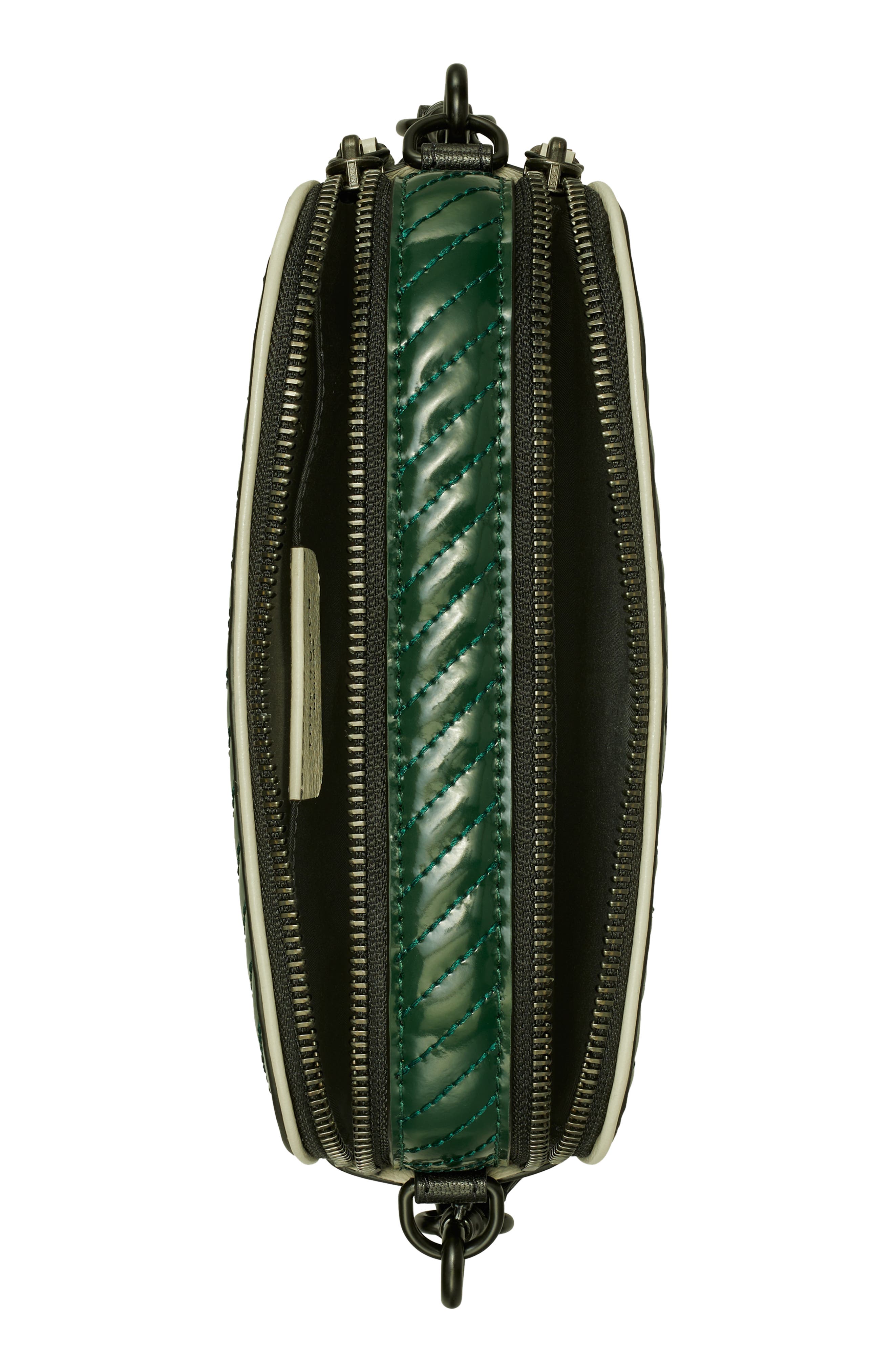 Tory Burch Miller Quilted Patent Leather Crossbody Bag, Alternate, color, 