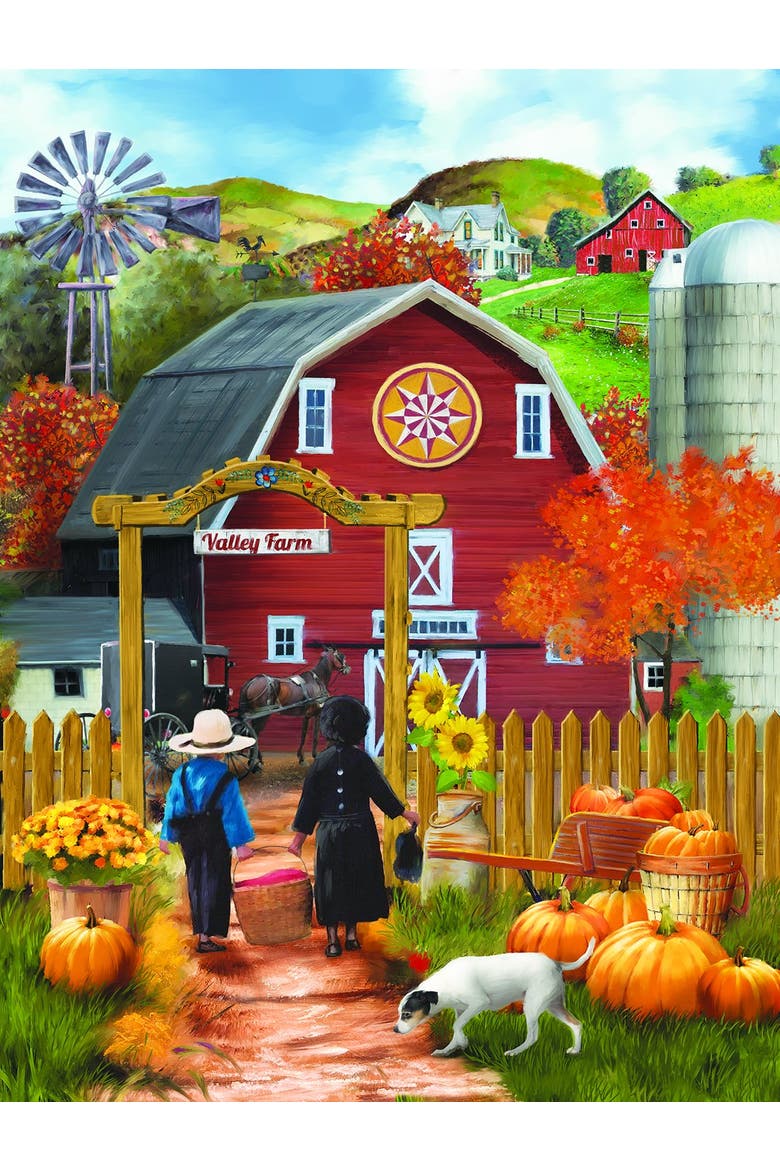 Valley Farm 500 piece Jigsaw Puzzle for Adults, Alternate, color, Multicolor