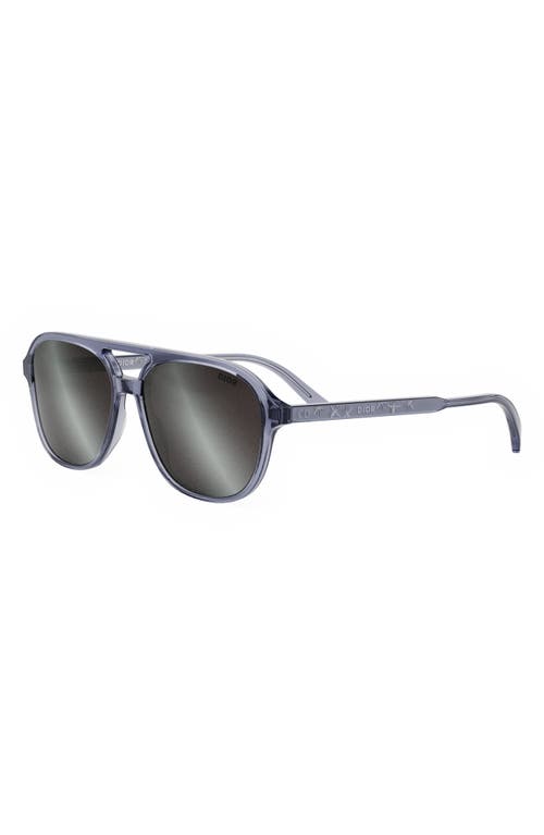 Dior In N1i 57mm Navigator Sunglasses In Gray