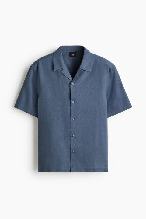 Relaxed Fit Linen-blend Resort Shirt