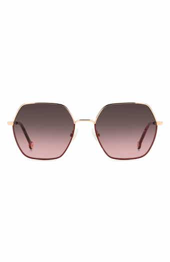 Carolina Herrera 55mm Gradient Geometric Sunglasses