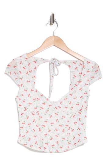 Madden Girl Cap Sleeve Corset Top