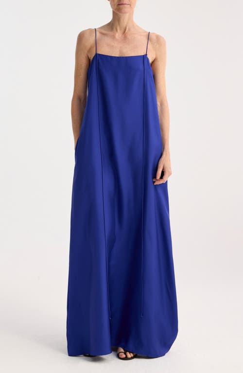 Rohe Silk Maxi Dress In Electric Blue