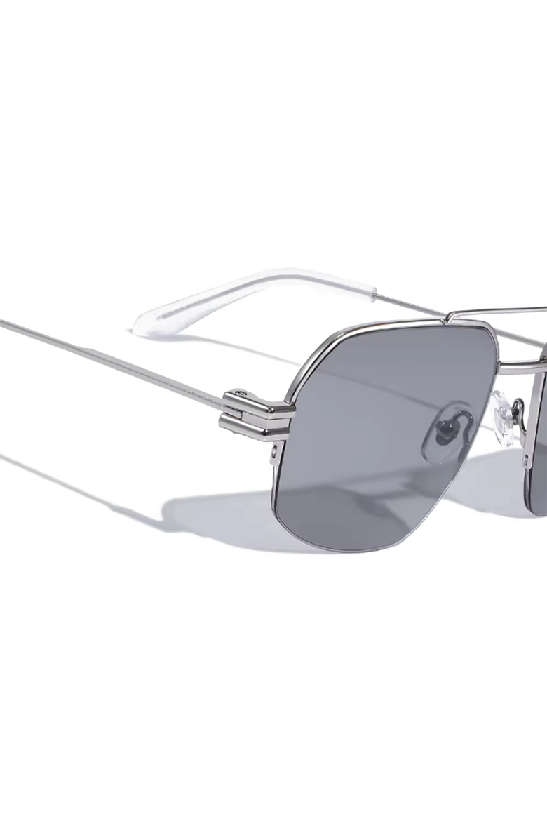 Charlie 56mm Aviator Sunglasses, Alternate, color, Black