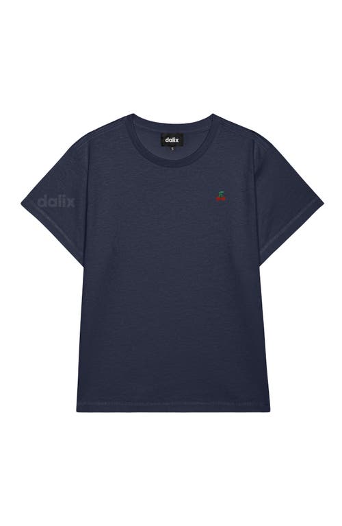 Dalix Womens Lil Cherry Lightweight High Waisted Tee In Blue
