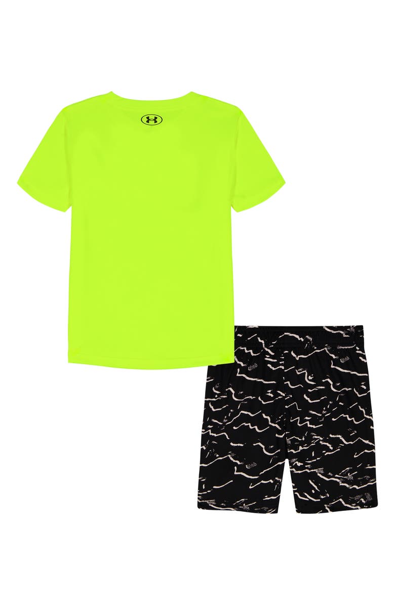 Under Armour Kids' UA Tech<sup>™</sup> Logo Graphic T-Shirt & Shorts Set, Alternate, color, Hi-Vis Yellow