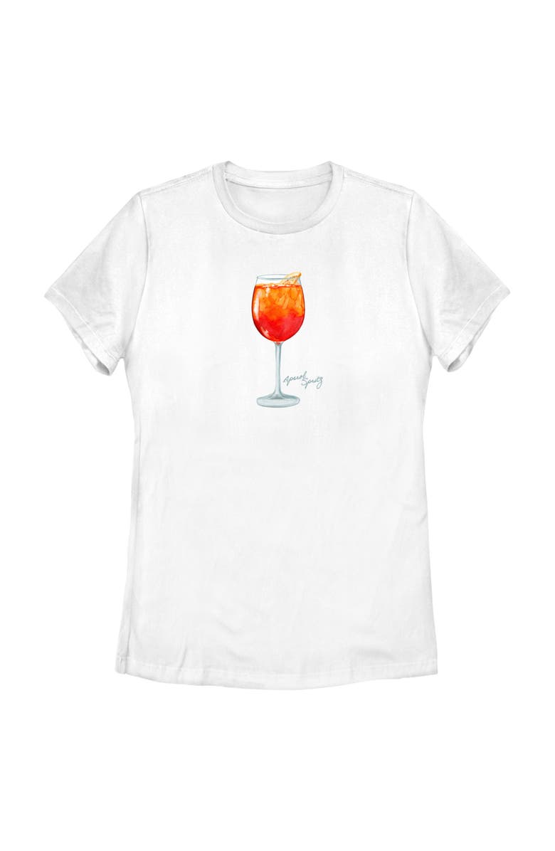 Lost Gods Women's Lost Gods Aperol Spritz Fancy  Graphic T-Shirt, Main, color, White