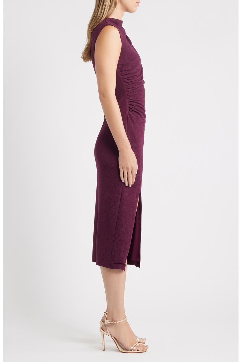 Cowl Neck Sleeveless Midi Dress, Alternate, color, DARK CHIANTI